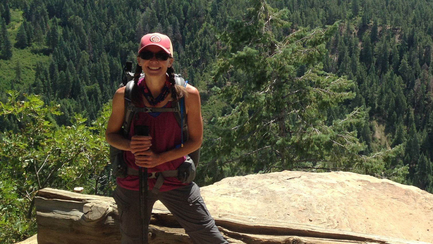 Becky Jensen hiking the CT