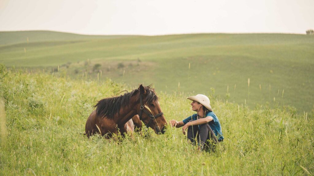 ashley parsons with a horse